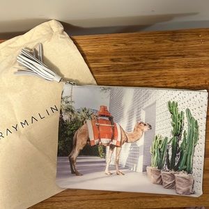 Gray Malin leather clutch